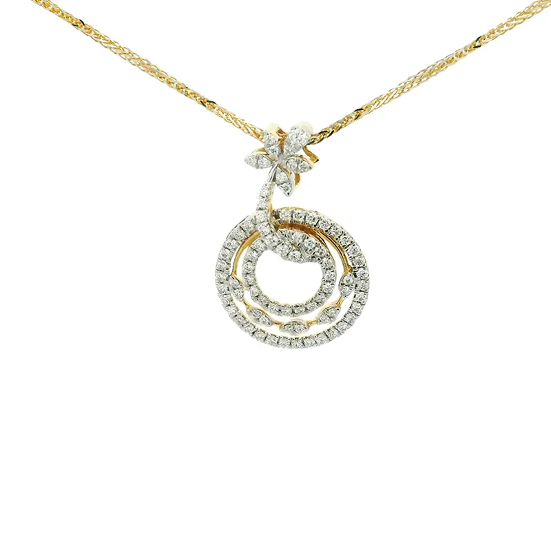 Elegant Diamond Pendant Set