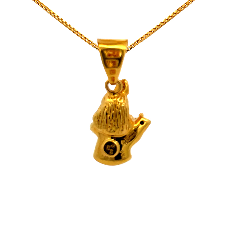 22K Gold Lord Krishna - Bal Gopal Pendant