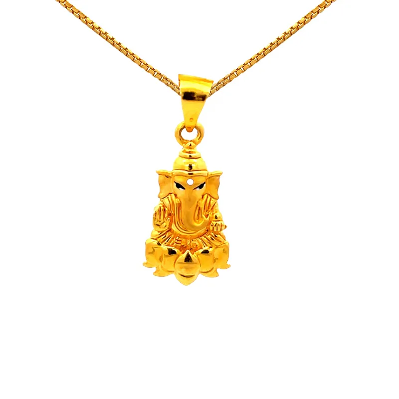 Lord Ganesh 22K Gold Pendant