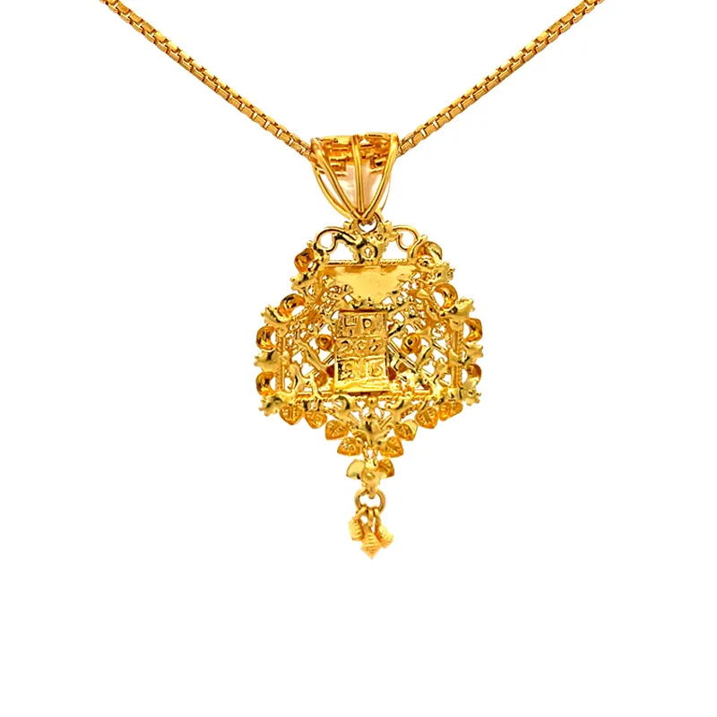 22K Yellow Gold Filigree Pendant