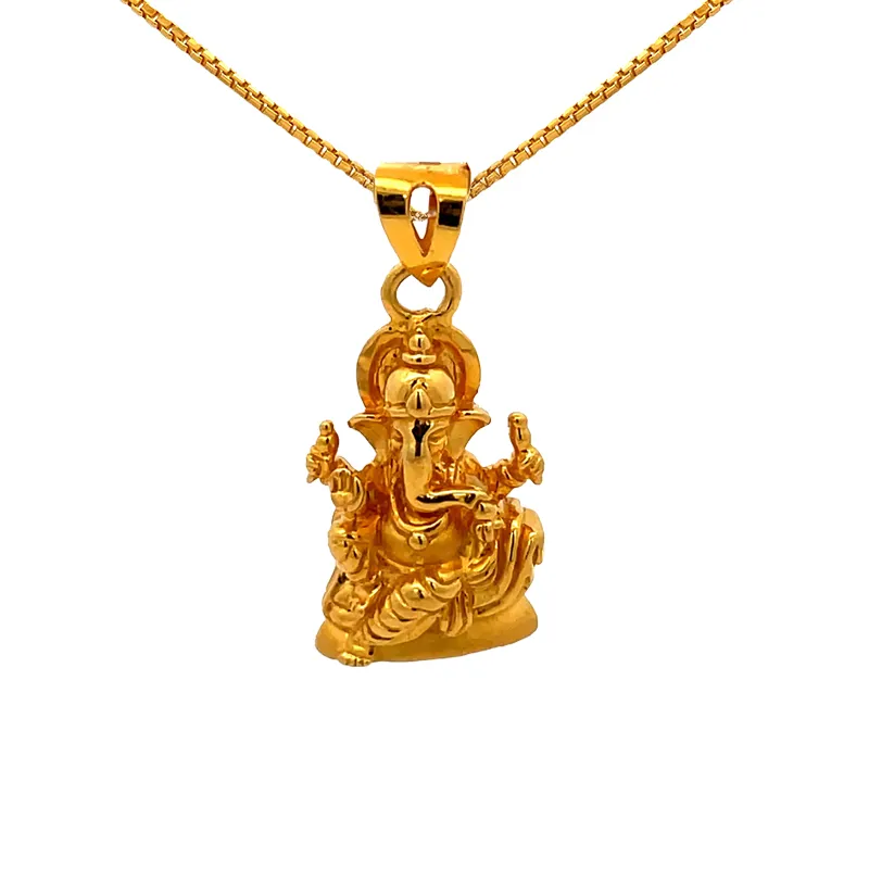 Lord Ganesh 22K Gold Pendant