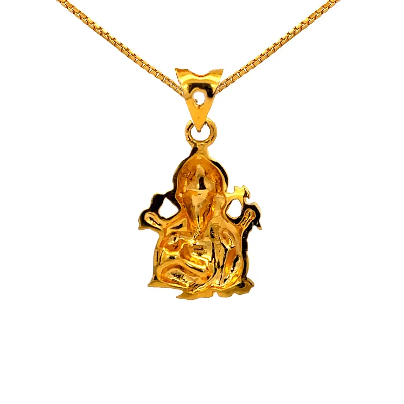 Lord Ganesh 22K Gold Pendant