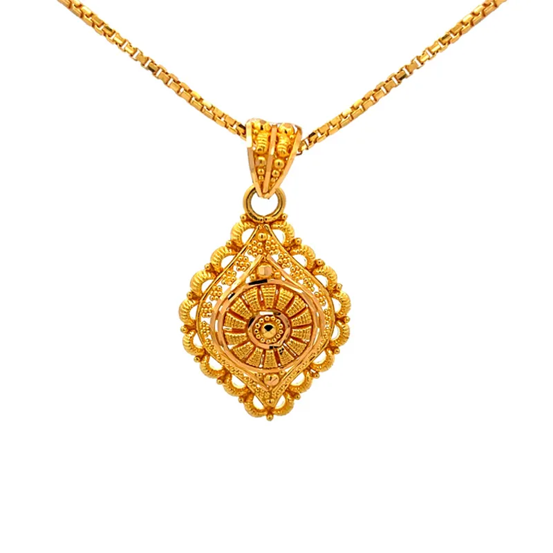 Radiant 22K Gold Pendant