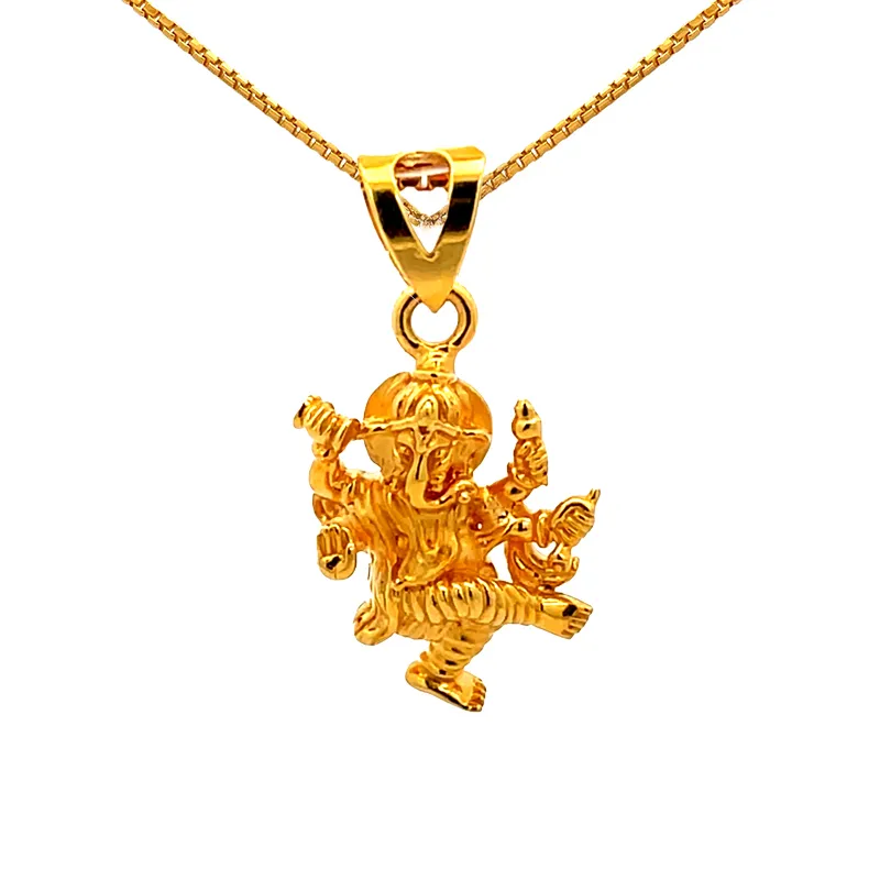 Lord Ganesh 22K Gold Pendant
