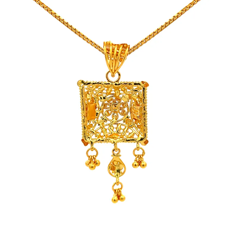 Elegant Gold Filigree Pendant