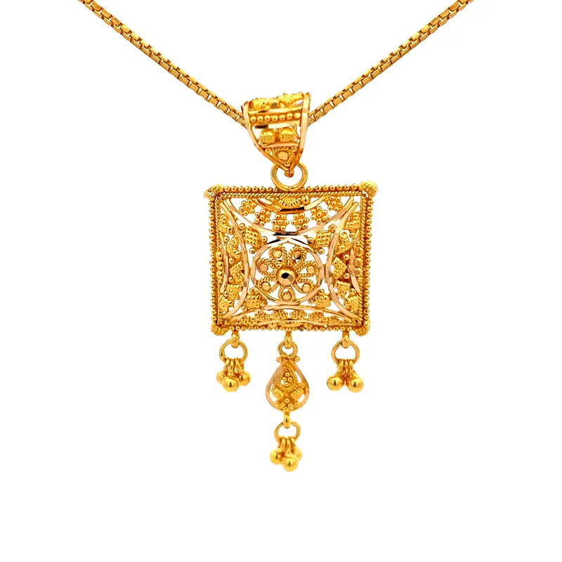 Elegant Gold Filigree Pendant