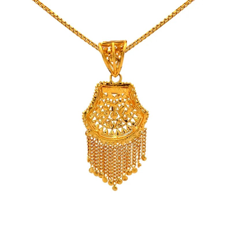 Artisan Crafted Gold Filigree Pendant