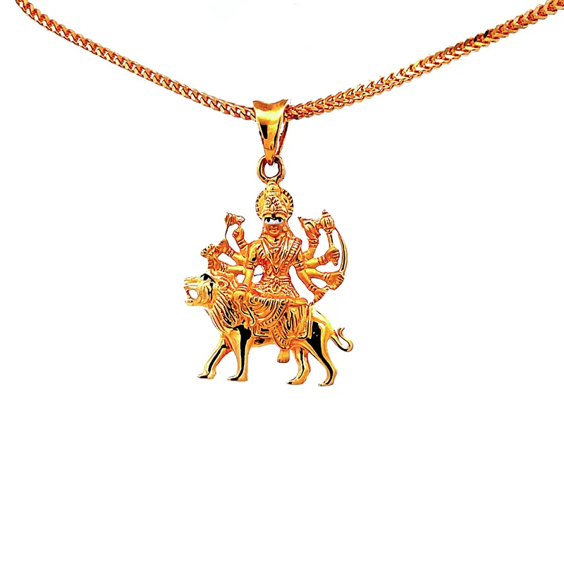 Devi Maa Pendant in 22K Gold