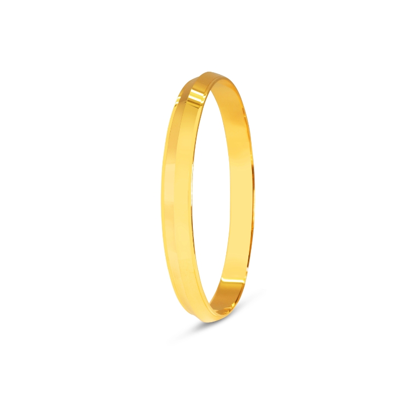 Men's 22K Yellow Gold Kada Bangle