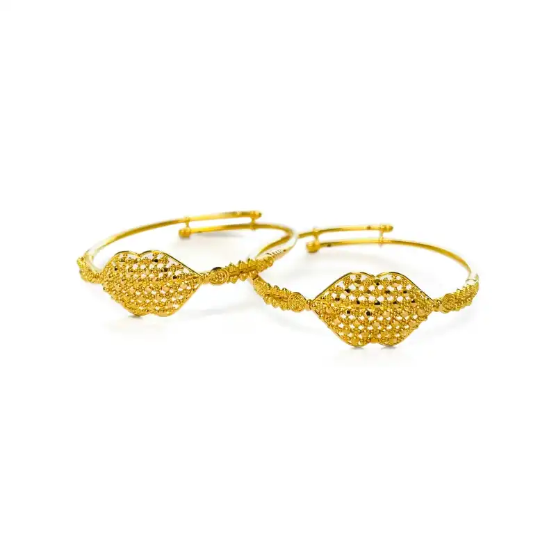 Bold and beautiful baby bangles in 22K Gold