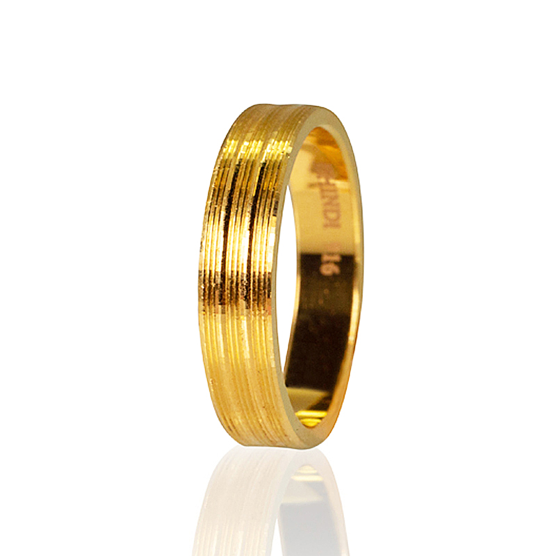 Wedding Band 22K Yellow Gold - Contemprorary