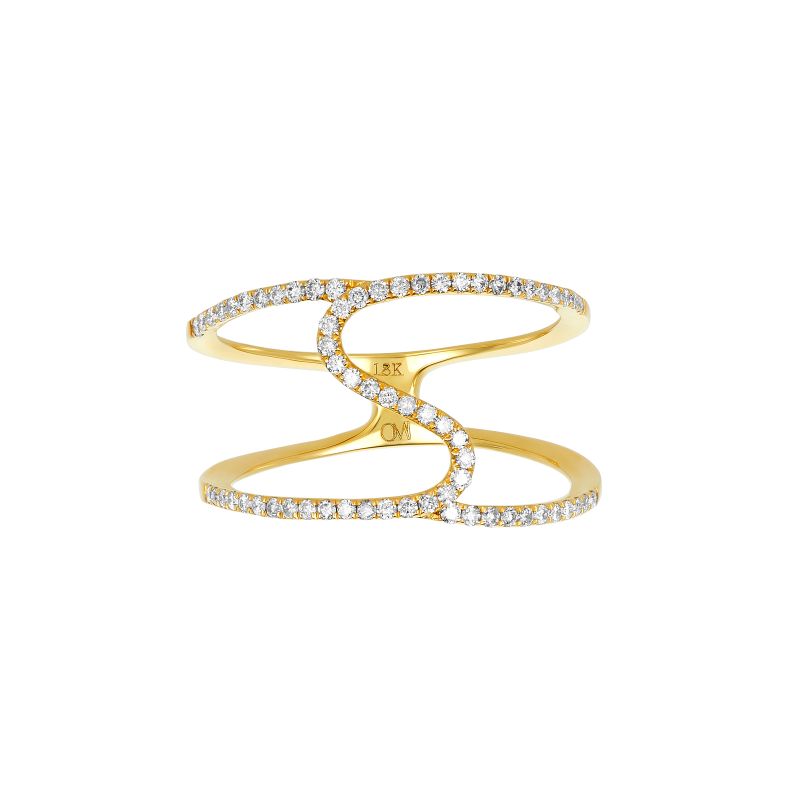 18K Yellow Gold Diamond Ring