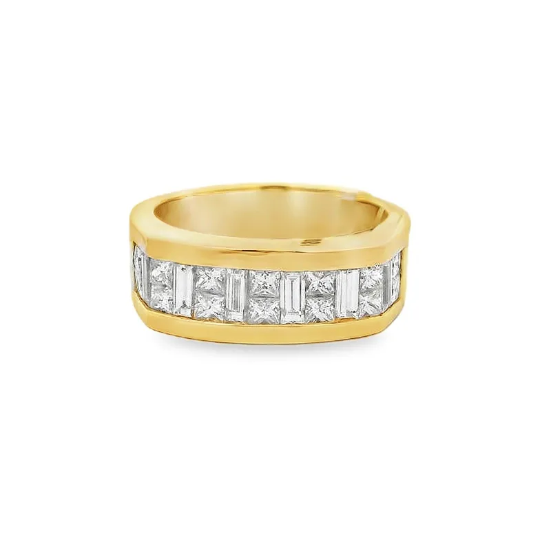 Elegant Gold Diamond Ring for Men