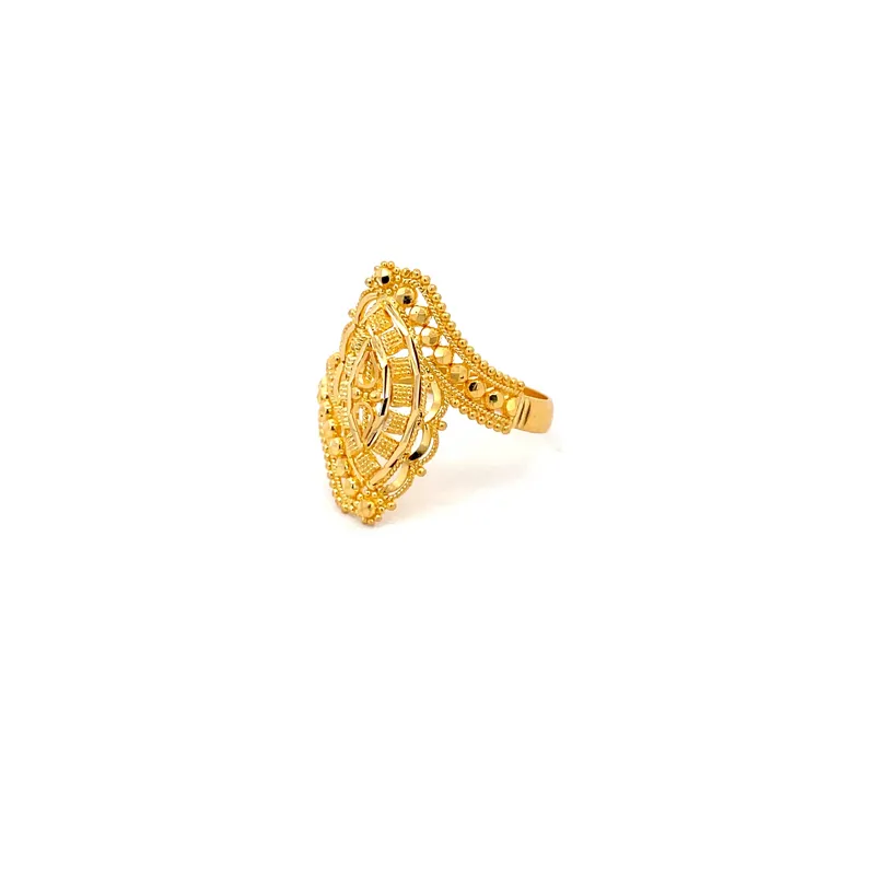 Elegant 22k Yellow Gold Ring in Size 6.75 Perfect for Everyday Wear