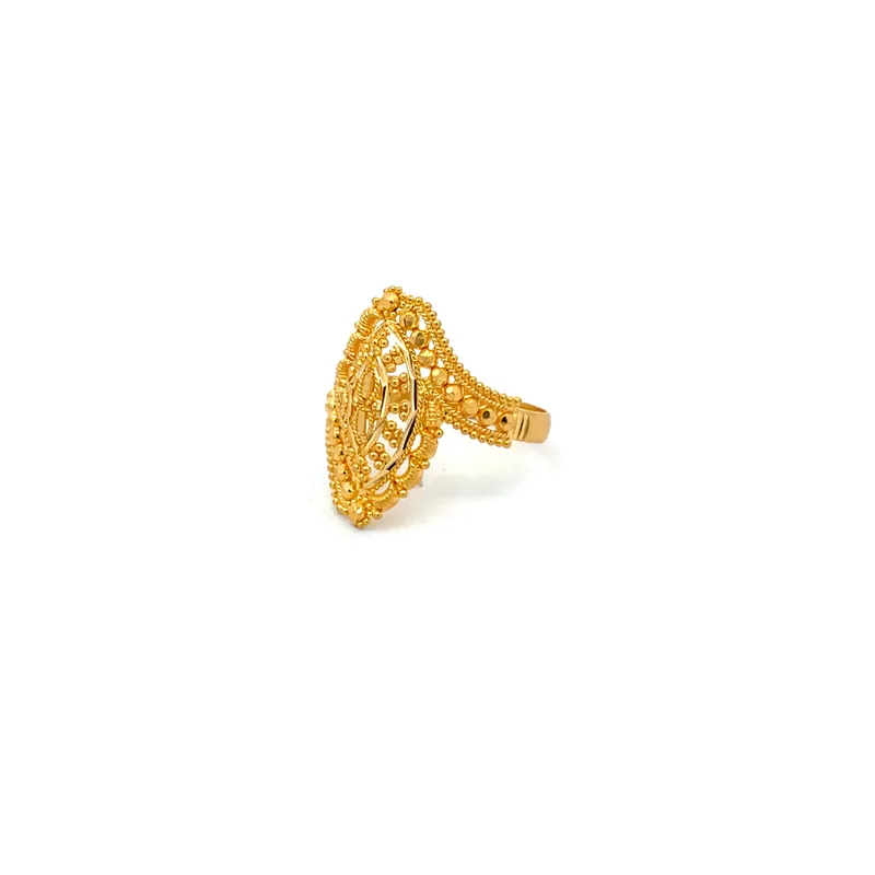 Elegant 22k Yellow Gold Ring Beautifully Crafted for Timeless Style and Comfort