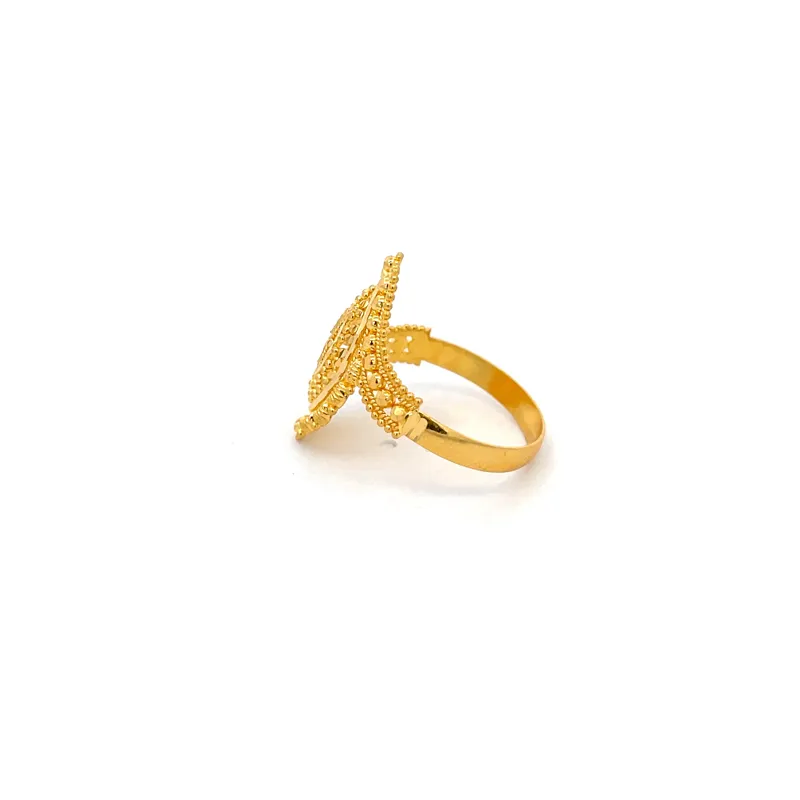 Elegant 22k Yellow Gold Ring Beautifully Crafted for Timeless Style and Comfort