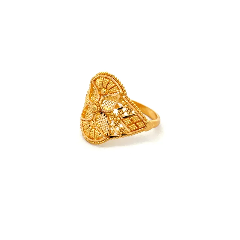 Elegant 22k Yellow Gold Ring Simple Design for Everyday Wear