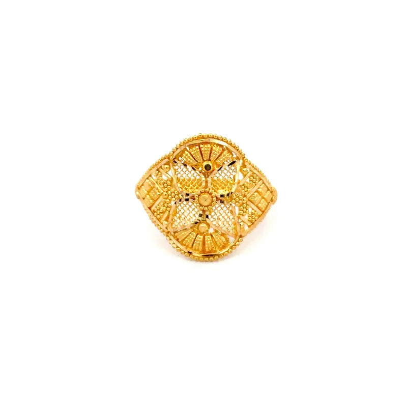 Elegant 22k Yellow Gold Ring Simple Design for Everyday Wear