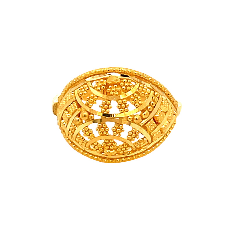 Luxe Gold Fashion Ring in 22K