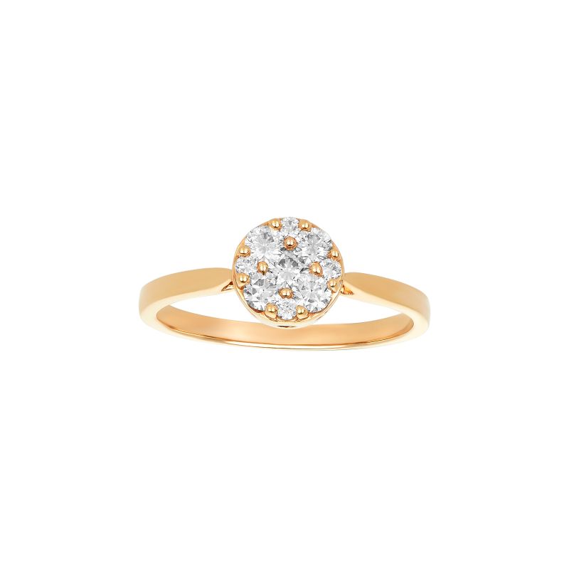 18K Rose Gold and Diamond Ring