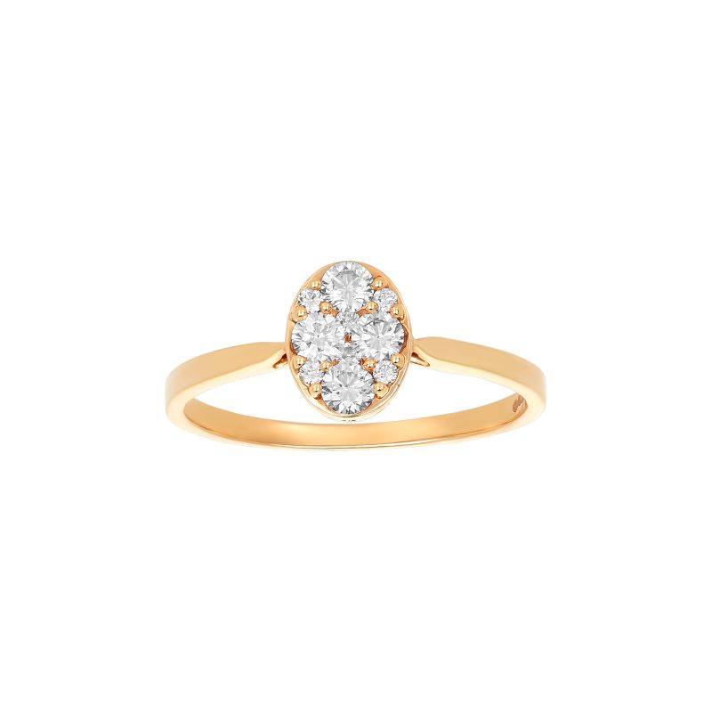 18K Rose Gold and Diamond Ring