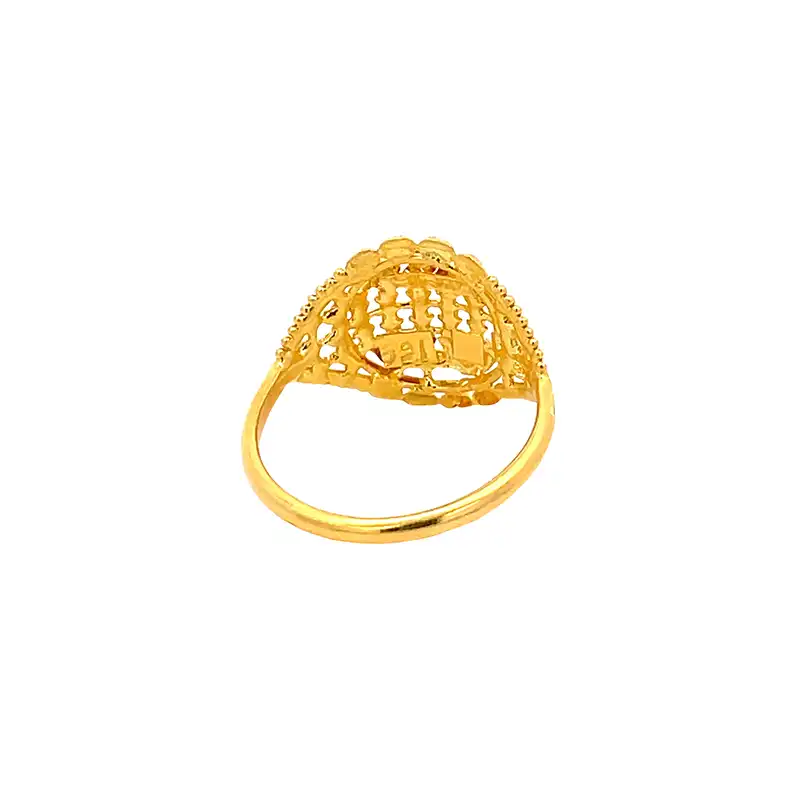 22k Gold Classic Elegance Ring  - Size 6.75