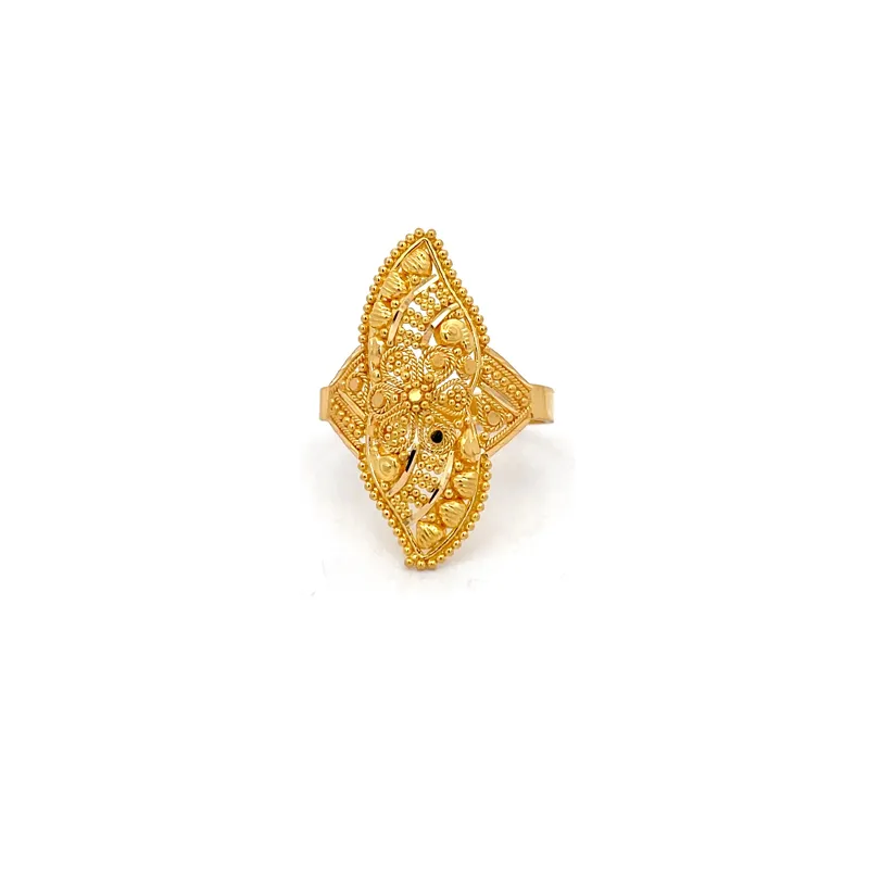 Elegant 22k yellow gold ring, size 7.25, a beautiful and timeless piece for any occasion.