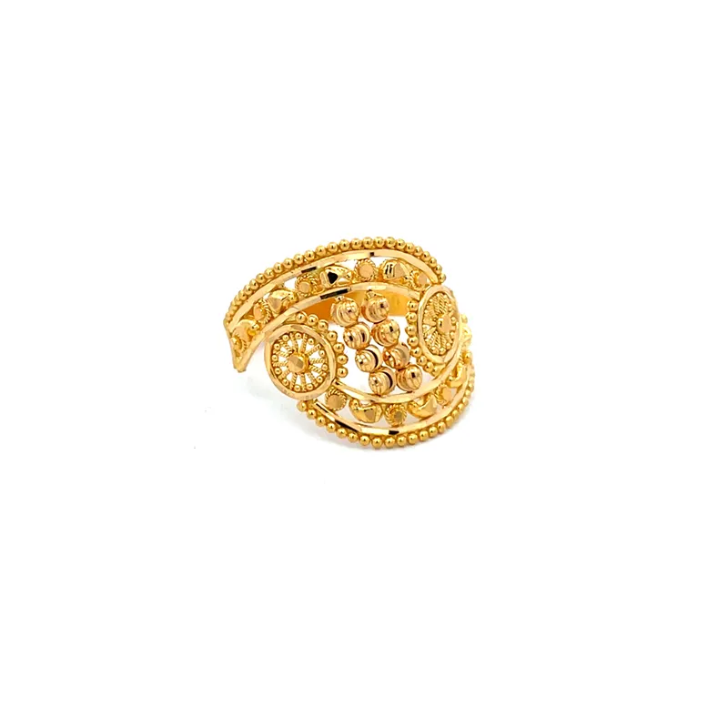 Elegant 22 Karat Yellow Gold Ring for Timeless Appeal and Everyday Sophistication