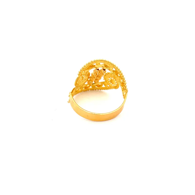 Elegant 22 Karat Yellow Gold Ring for Timeless Appeal and Everyday Sophistication