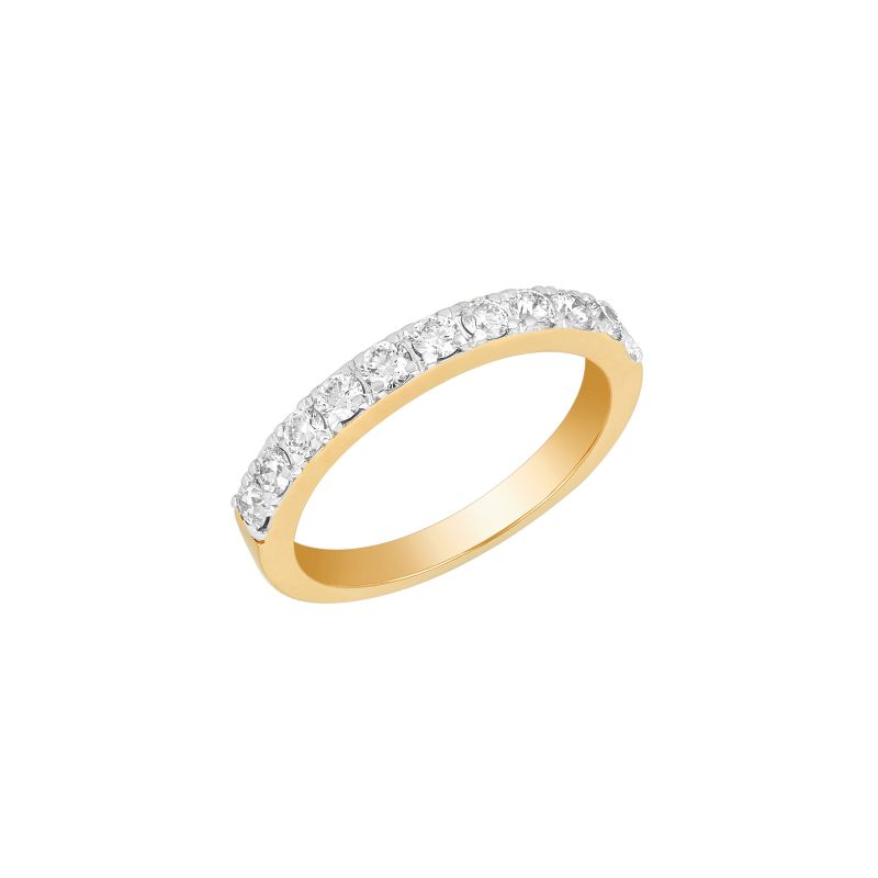 18K White and Yellow Gold and Diamond Ring