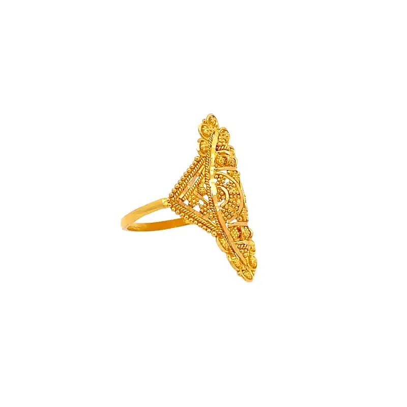 Radiant Elegant Gold Ring in 22K