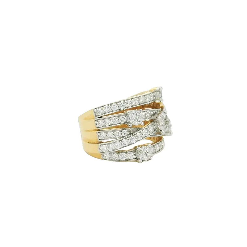 Elegant Diamond-Studded Ring