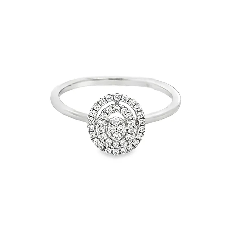 Elegant Spiral Diamond Ring