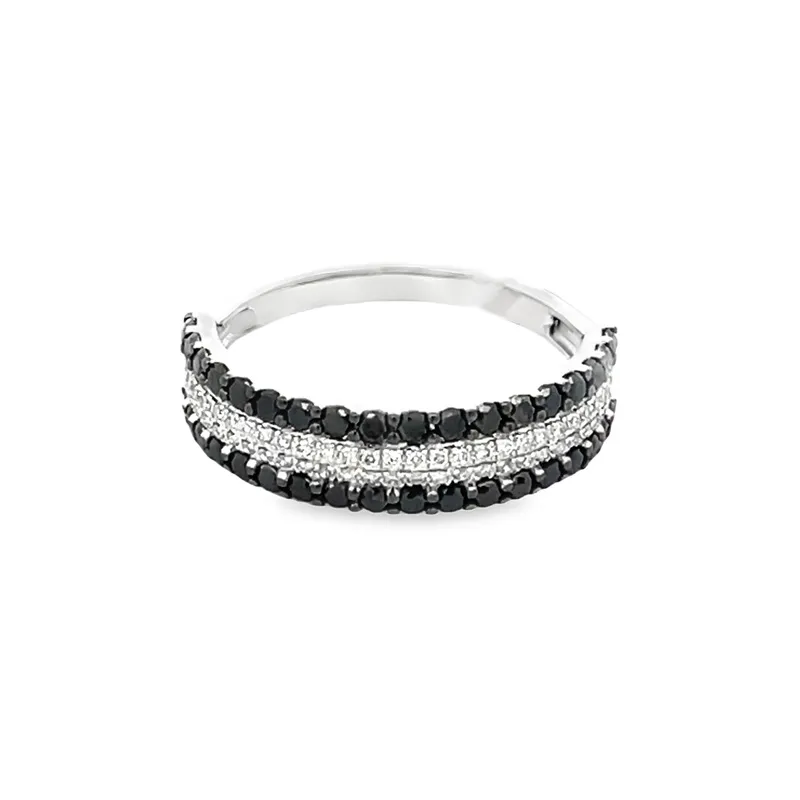 Elegant Two-Tone Stacked Ring
