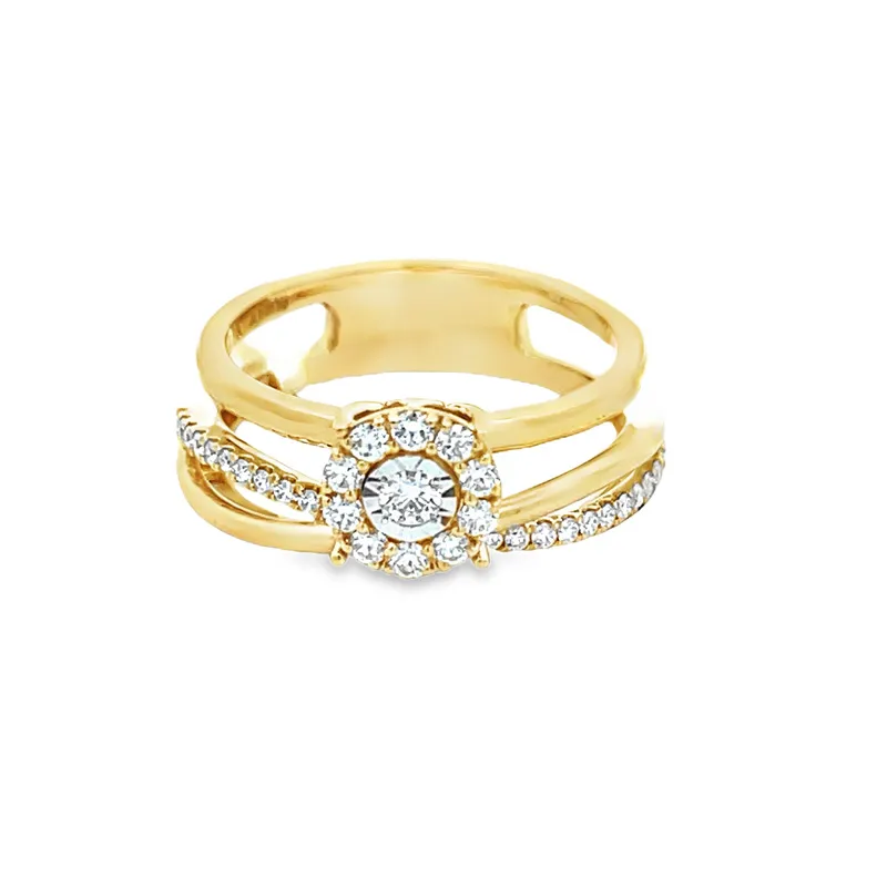 18K Gold Diamond Ring