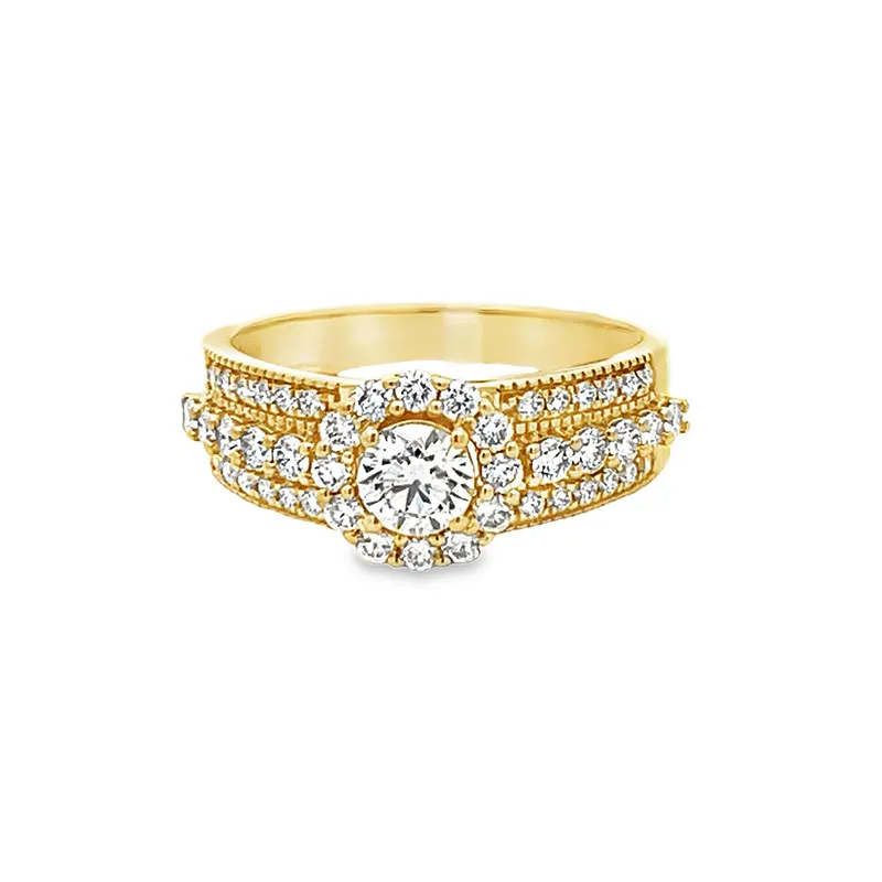 Elegant Gold GIA Certified Diamond Ring