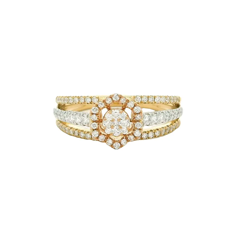 Elegant Diamond Halo Ring