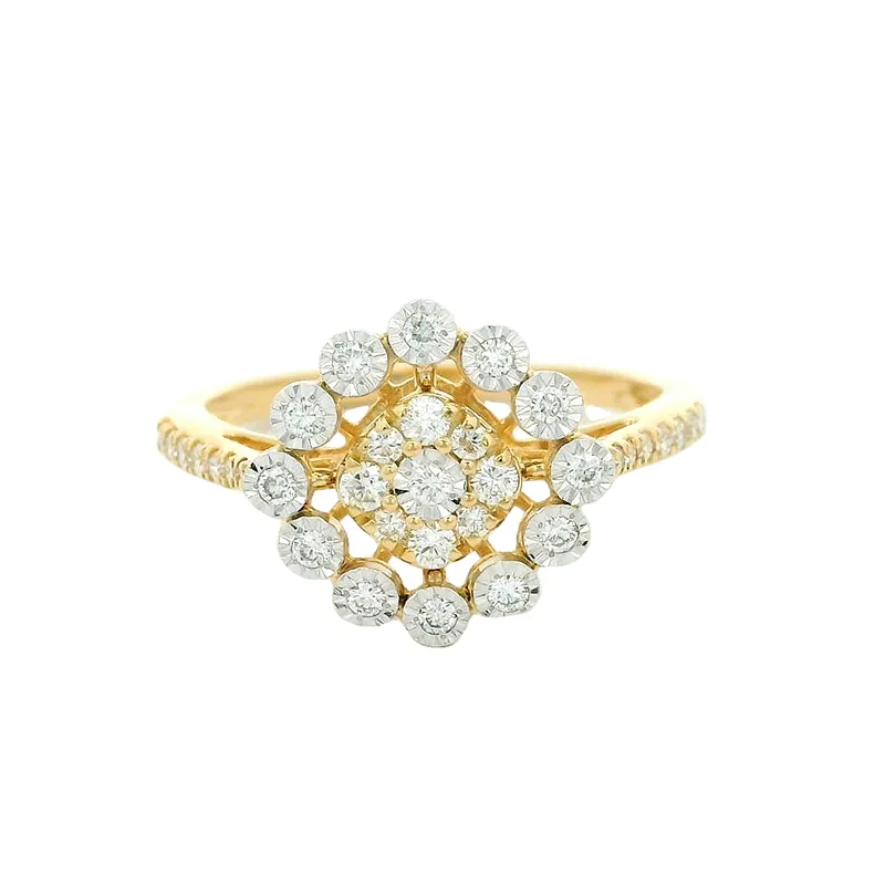 Elegant Gold Diamond Ring