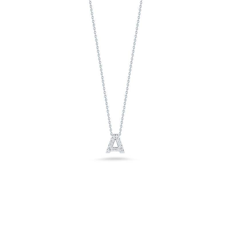 18Kt Gold Love Letter A Pendant With Diamonds