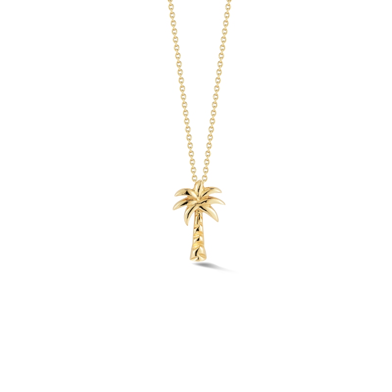 18Kt Gold Palm Tree Pendant