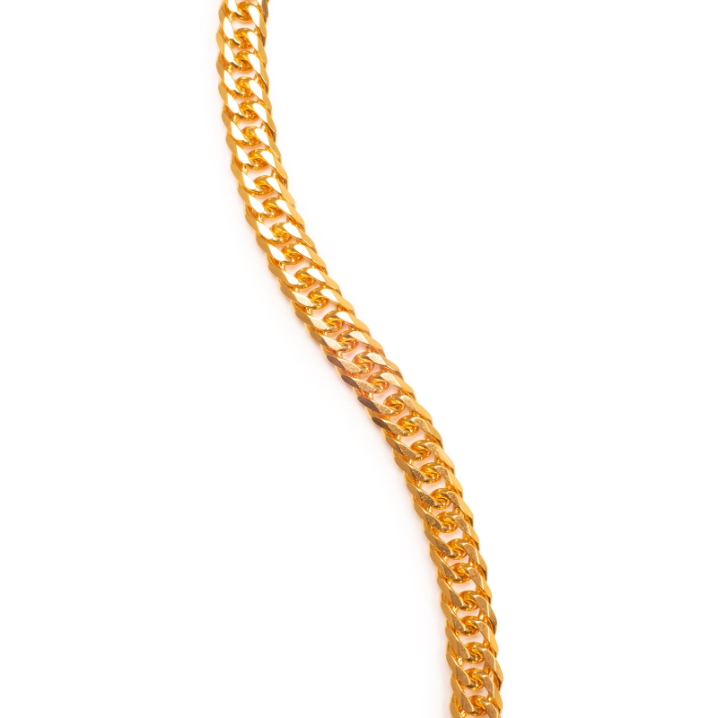 Om Men's Bracelet in 22K Yellow Gold - MBR-3954