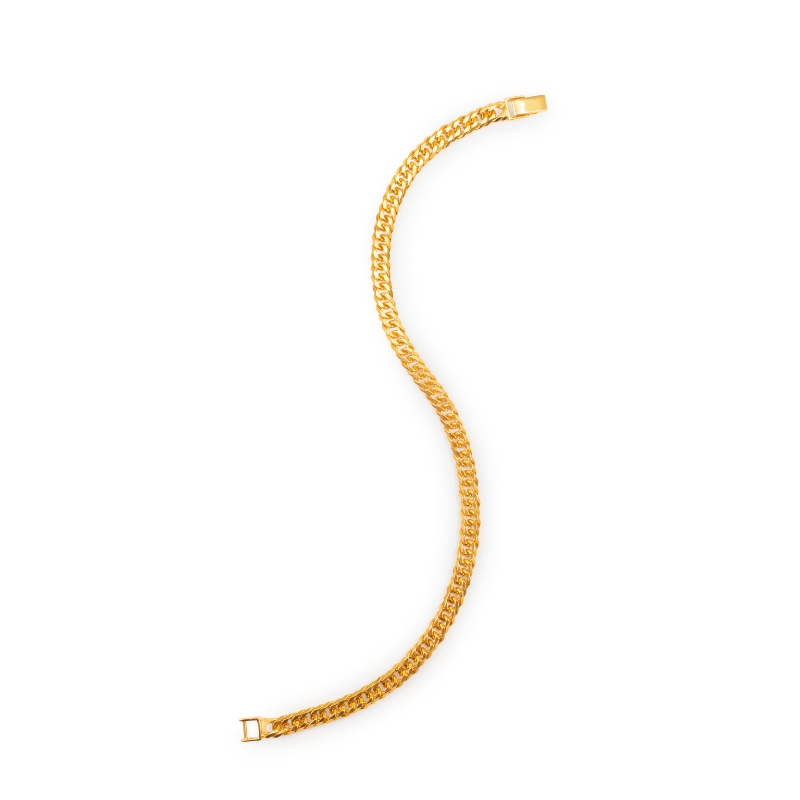 Classic Men's Bracelet in 22K Yellow Gold - 8.5 inches