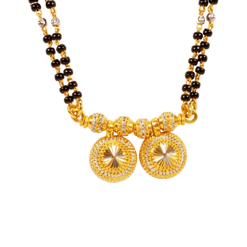 Vati style Mangalsutra in 22K Yellow Gold