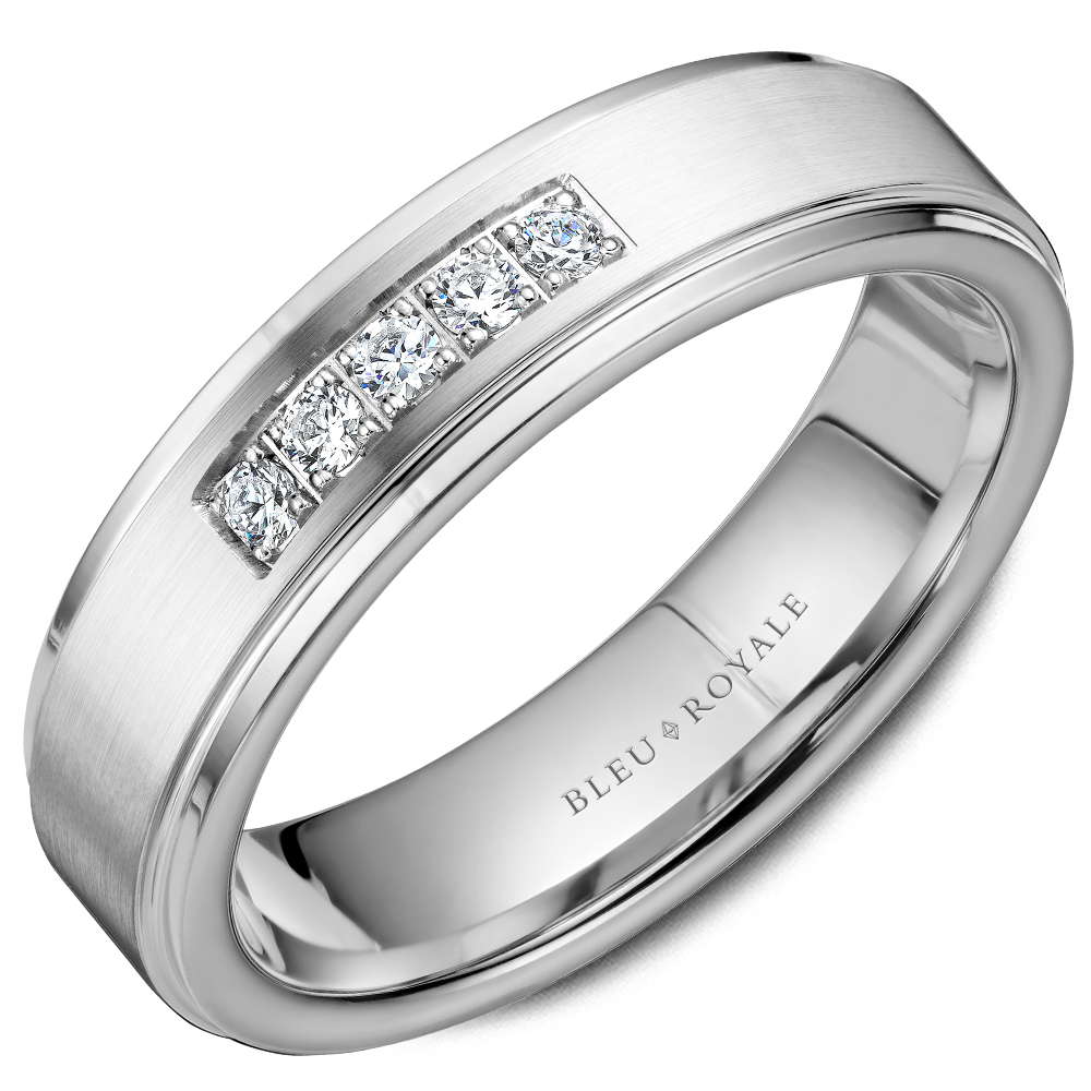 Bleu Royale Wedding Band RYL 101WD55 S10