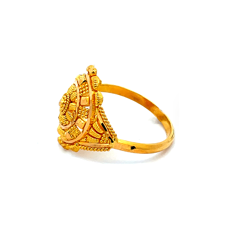 Artistic Gold Ring - 22K - size 7.25
