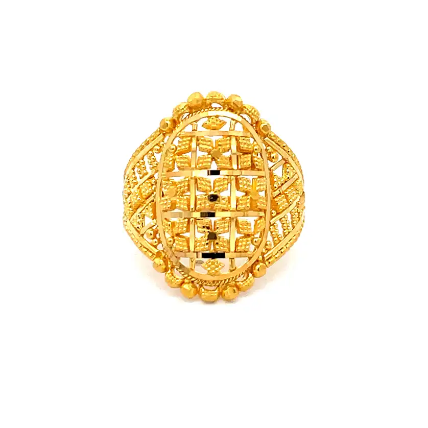 Gold Ring - 22K - size 7.75