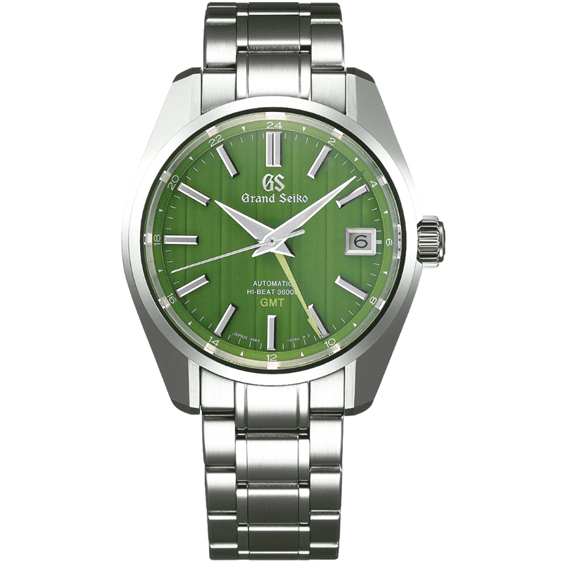Grand Seiko Hi-Beat 36000 Automatic GMT SBGJ259 Urban Bamboo - Heritage Collection
