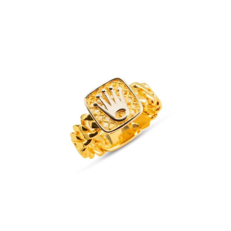 Kian - Men's 14K Yellow Gold Brushed Finish Wedding Ring with Engraved  Double Milgrain Edge - Wedding Bands & Co.