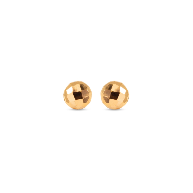 Simple 22K Yellow Gold Earrings