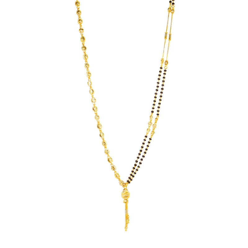 Trendy Mangalsutra in 22K Yellow Gold